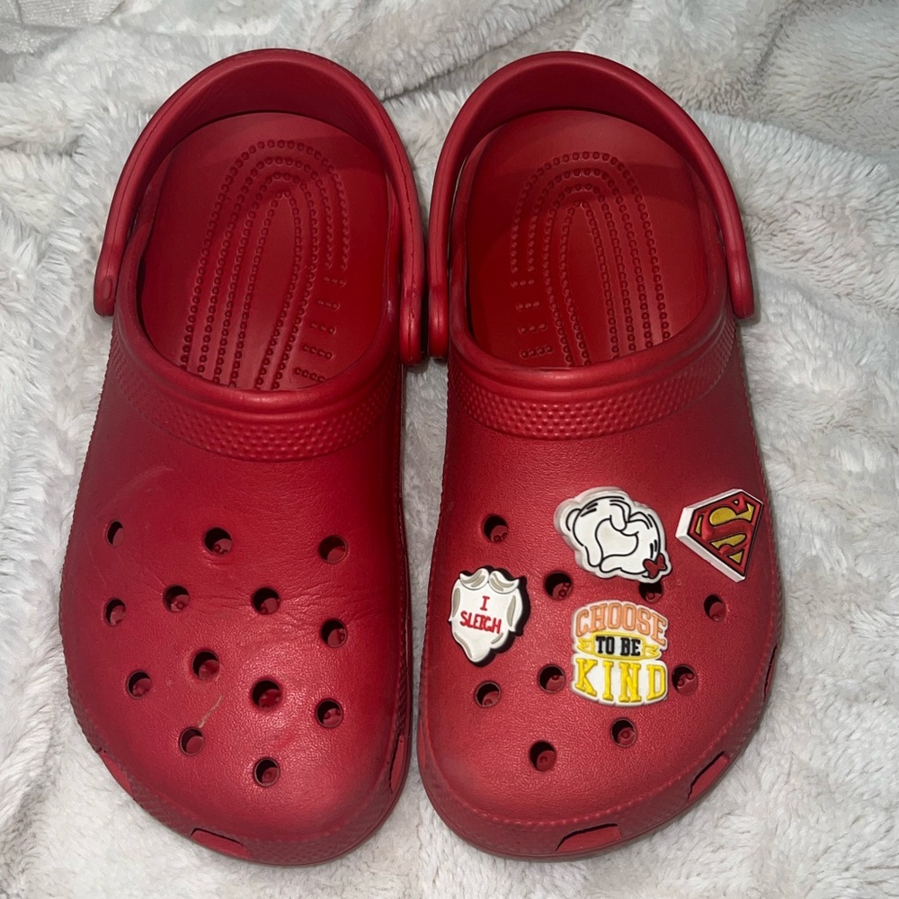 Red crocs